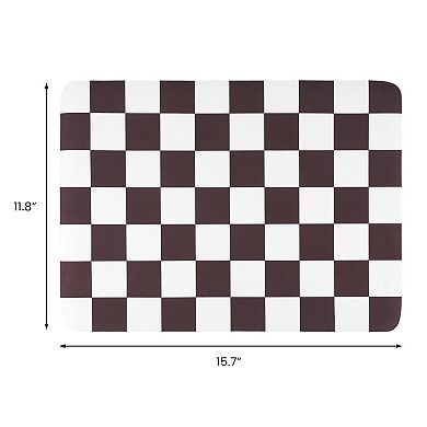 1Pc Diatomaceous Stone Dish Drying Mat, Checkered Quick Dry Dish Drying Mats 15.7*11.8 in