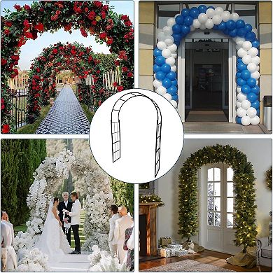 IDEALHOUSE Metal Garden Arch Trellis for Climbing Plants