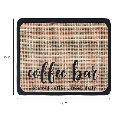 1Pc Large Diatomaceous Coffee Bar Mat, Quick Dry Dish Drying Mats 19.7*15.7 in