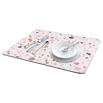 1 pc Large Diatomaceous Stone Dish Drying Mat, Quick Dry Dish Drying Mats 15.7*11.8 in