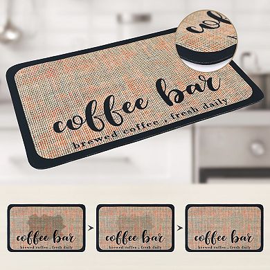 1Pc Large Diatomaceous Coffee Bar Mat, Quick Dry Dish Drying Mats 19.7*11.8 in