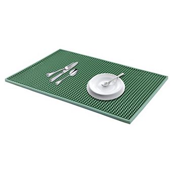 1 pc Silicone Dish Drying Mat, Rectangular Waterproof Heat Resistant Mat 17.7*11.8*0.4 in