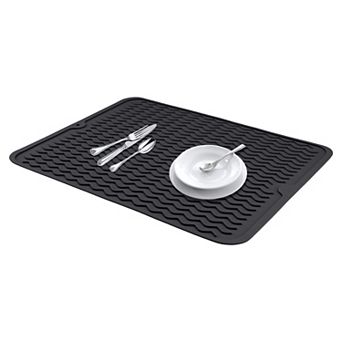 1 pc Silicone Dish Drying Mat, Easy Clean Waterproof Heat Resistant Mat 15.7*11.8 in