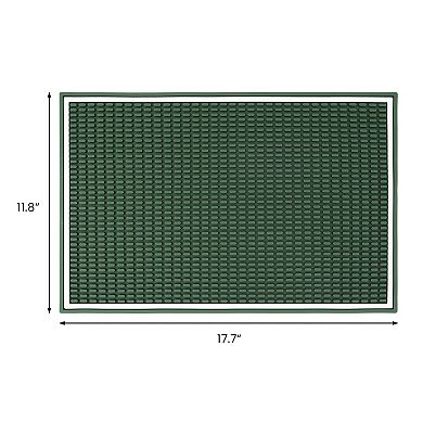 1Pc Dish Drying Mat, Waterproof Kitchen Mat with Concave and Convex Design 17.7*11.8*0.4 in