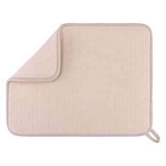 1 pc Dish Drying Mat, Absorbent Microfiber Stone Kitchen Mat for Counter 15.7*11.8 in