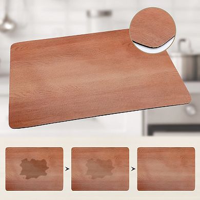 1Pc Large Diatomaceous Stone Dish Drying Mat, Solid Dish Drying Mats 15.7*11.8 in