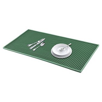 1 pc Silicone Dish Drying Mat, Rectangular Waterproof Heat Resistant Mat 23.6*11.8*0.4 in