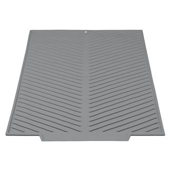 1 pc Silicone Dish Drying Mat for Kitchen Counter, Heat Resistant Kitchen Mat 16.9*13.2 in