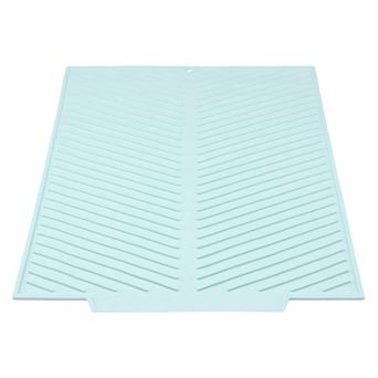 1 pc Silicone Dish Drying Mat for Kitchen Counter, Heat Resistant Kitchen Mat 16.9*13.2 in