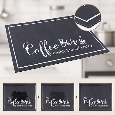 1Pc Large Diatomaceous Coffee Mat, Quick Dry Dish Drying Mats for Kitchen 19.7*15.7 in