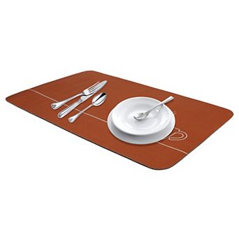 1 pc Large Diatomaceous Stone Dish Drying Mat, Quick Dry Coffee Bar Mat 23.6*15.7 in