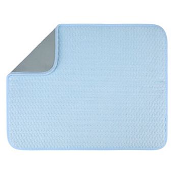 1 pc Dish Drying Mat, Absorbent Microfiber Kitchen Mat with Lanyard Design 19.7*15 in