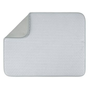 1 pc Dish Drying Mat, Absorbent Microfiber Kitchen Mat with Lanyard Design 19.7*15 in