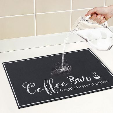1Pc Large Diatomaceous Coffee Mat, Quick Dry Dish Drying Mats for Kitchen 15.7*11.8 in