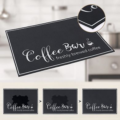 1Pc Large Diatomaceous Coffee Mat, Quick Dry Dish Drying Mats for Kitchen 15.7*11.8 in