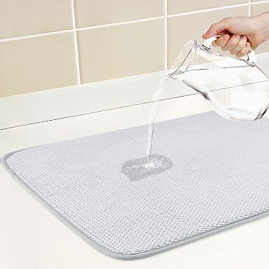 1Pc Dish Drying Mat, Absorbent Microfiber Kitchen Mat, Stone Drying Mat 23.6*17.7 in
