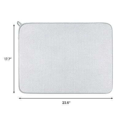 1Pc Dish Drying Mat, Absorbent Microfiber Kitchen Mat, Stone Drying Mat 23.6*17.7 in
