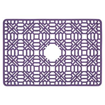 1 pc Silicone Dish Drying Mat for Kitchen, Hollow Design Kitchen Sink Mat 15.7*10.6 in