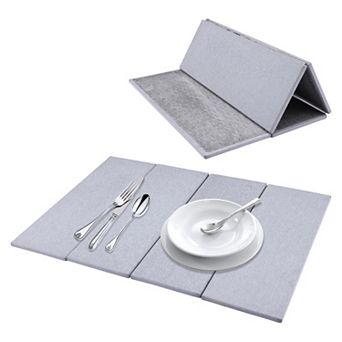 1 pc Foldable Diatomaceous Stone Dish Drying Mat, Quick Dry Dish Drying Mats 22.8*15.4 in