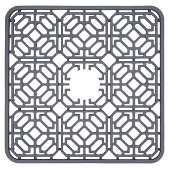 1 pc Silicone Dish Drying Mat for Kitchen, Hollow Design Kitchen Sink Mat 11.8*11.8 in