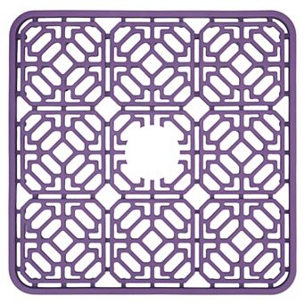 1 pc Silicone Dish Drying Mat for Kitchen, Hollow Design Kitchen Sink Mat 11.8*11.8 in