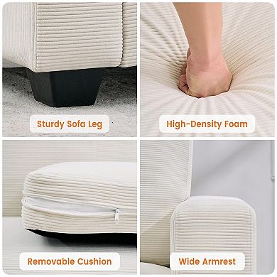 IDEALHOUSE Corduroy Cloud Sofa