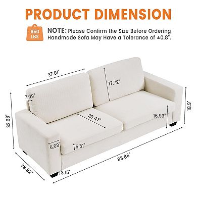 IDEALHOUSE Corduroy Cloud Sofa