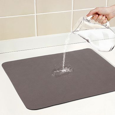 1Pc Large Diatomaceous Stone Dish Drying Mat, Quick Dry Kitchen Drying Mat 19.7*15.7 in