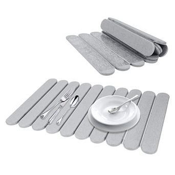 1 pc Foldable Diatomaceous Stone Dish Drying Mat, Quick Dry Dish Drying Mats 23.6*15.4 in