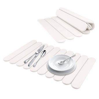 1 pc Foldable Diatomaceous Stone Dish Drying Mat, Quick Dry Dish Drying Mats 23.6*15.4 in