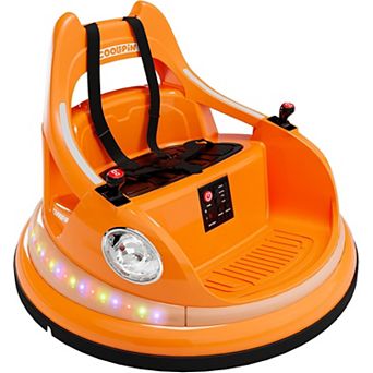 12V Kids Bumper Car with 360 Degree Spin, Remote Control, 2-Speed, Music & LED Lights for Kids