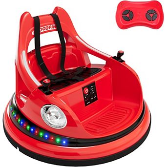12V Kids Bumper Car with 360 Degree Spin, Remote Control, 2-Speed, Music & LED Lights for Kids