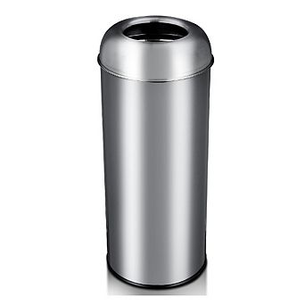 Heavy-Duty 65L Stainless Trash Can, Fingerprint-Resistant for Kitchen Office Restaurant