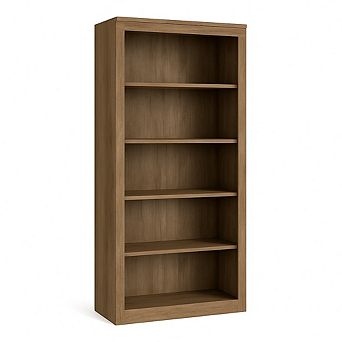 5 tier Open Bookshelf - Modern Wood Shelf with Anti-Tip Design