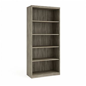 5 tier Open Bookshelf - Modern Wood Shelf with Anti-Tip Design