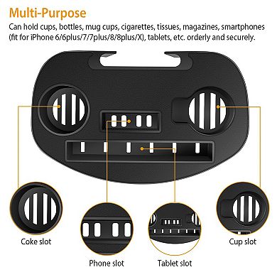 Zero Gravity Chair Cup Holder Tray Clip-On with Device Slots