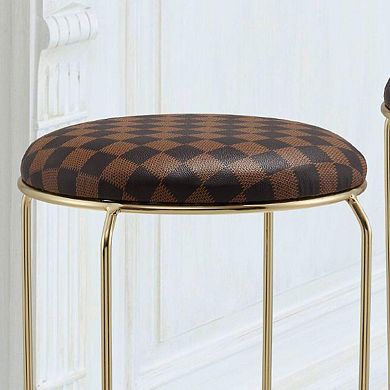 Kings Brand Furniture Carmilla Upholstered Counter Height Stool