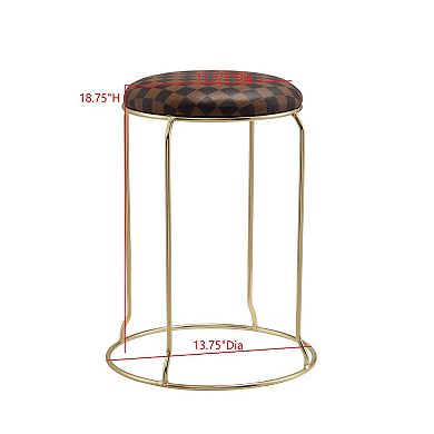 Kings Brand Furniture Carmilla Upholstered Counter Height Stool