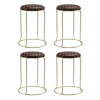 Kings Brand Furniture Carmilla Upholstered Counter Height Stool