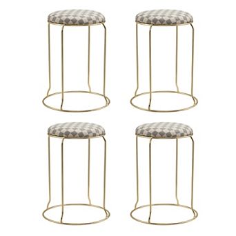 Kings Brand Furniture Carmilla Upholstered Counter Height Stool