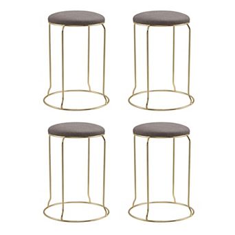 Kings Brand Furniture Carmilla Upholstered Counter Height Stool