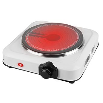 1000W Electric Hot Plate Infrared Single Burner for Home or RV