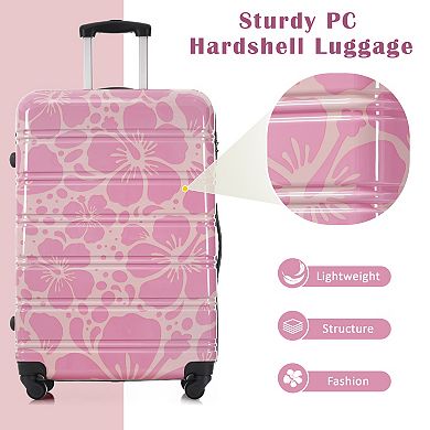 Hardshell Luggage Sets 3 pcs Spinner Suitcase with TSA Lock Lightweight 20" 24" 28"