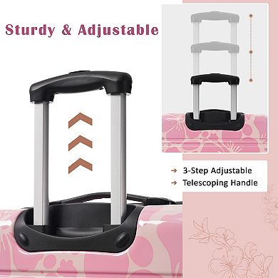 Hardshell Luggage Sets 3 pcs Spinner Suitcase with TSA Lock Lightweight 20" 24" 28"