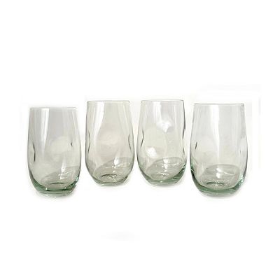 Dented Water Glass 500Ml/17 Oz