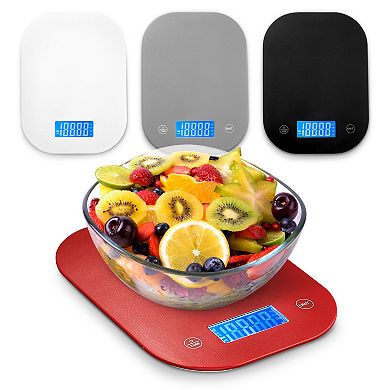 Cheer Collection High Accuracy Digital Kitchen Scale with Precision Sensors and Multi-Unit Display