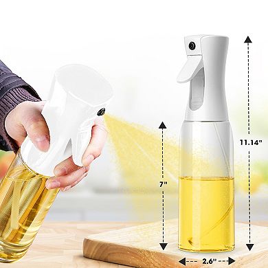Cheer Collection 2 Pack 500ML Food Grade Oil Spray Bottles With Even Mist And Leakproof Seal