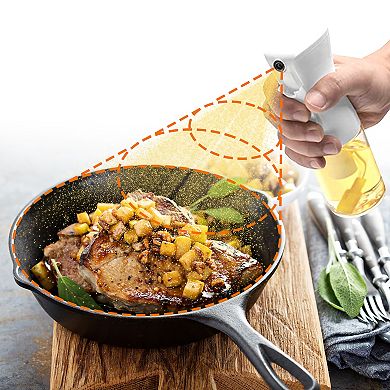 Cheer Collection Multi-Purpose Food Grade Oil Spray Bottle — Precise 0.25 Tbsp Fan Mist Control