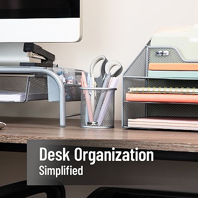 Mind Reader 3-pc. Mesh Pen & Accessories Holder Set