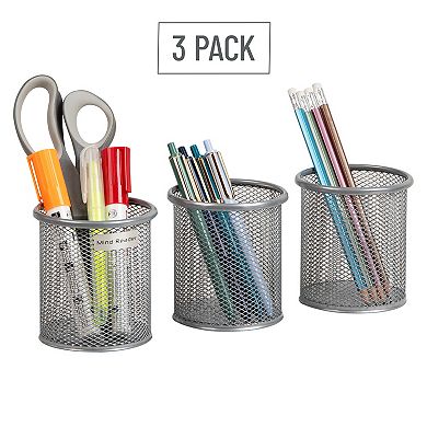 Mind Reader 3-pc. Mesh Pen & Accessories Holder Set